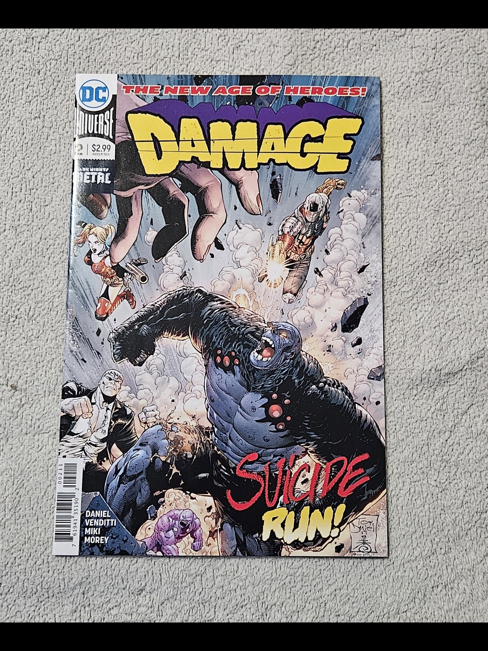 Damage #2 DC Comics Suicide Run Dark Nights Metal 2017 NM